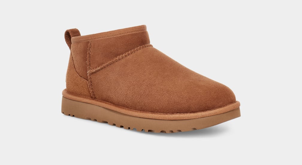 Botas Ugg Classic Ultra Mini Mujer Marrones | Argentina DIRANUQ-91