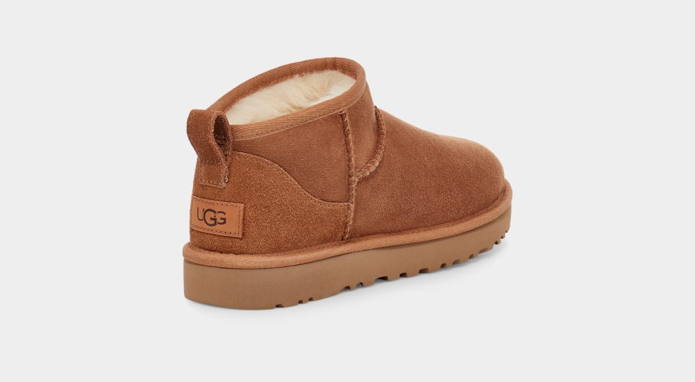 Botas Ugg Classic Ultra Mini Mujer Marrones | Argentina DIRANUQ-91