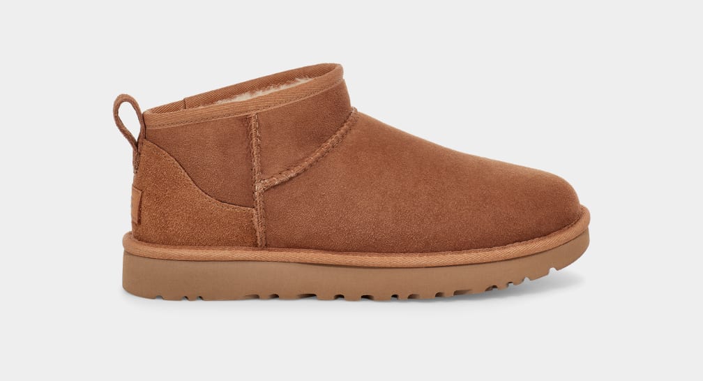 Botas Ugg Classic Ultra Mini Mujer Marrones | Argentina DIRANUQ-91