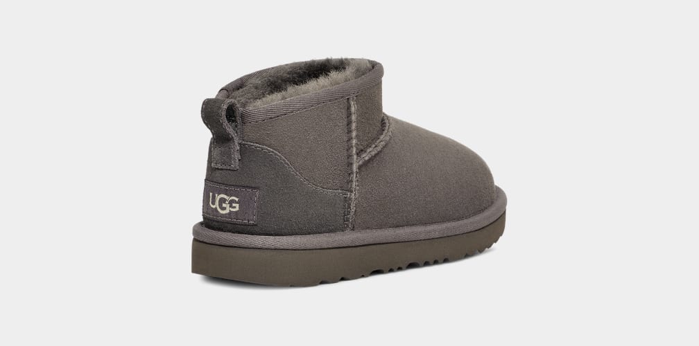 Botas Ugg Classic Ultra Mini Niños Gris | Argentina CKDVZNW-07