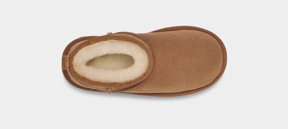 Botas Ugg Classic Ultra Mini Niños Marrones | Argentina SLGAKXM-06