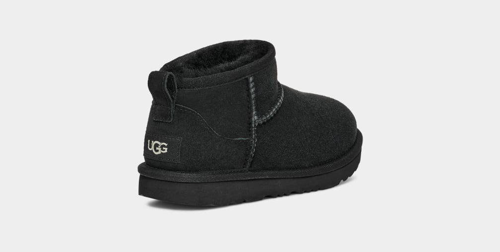 Botas Ugg Classic Ultra Mini Niños Negras | Argentina ZDPRKSO-76