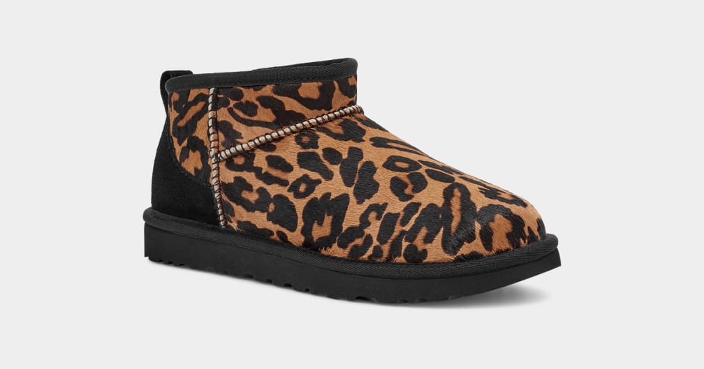 Botas Ugg Classic Ultra Miniher Mujer Leopardo | Argentina XHCIGDJ-76