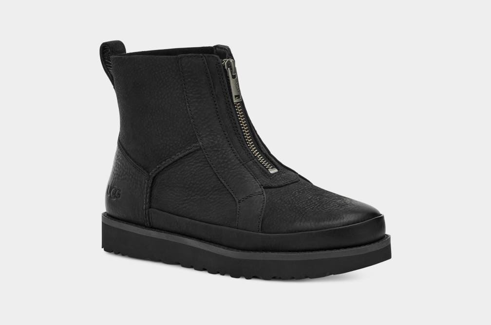 Botas Ugg Deconstructed Front Zip Mujer Negras | Argentina QNLIOZU-32