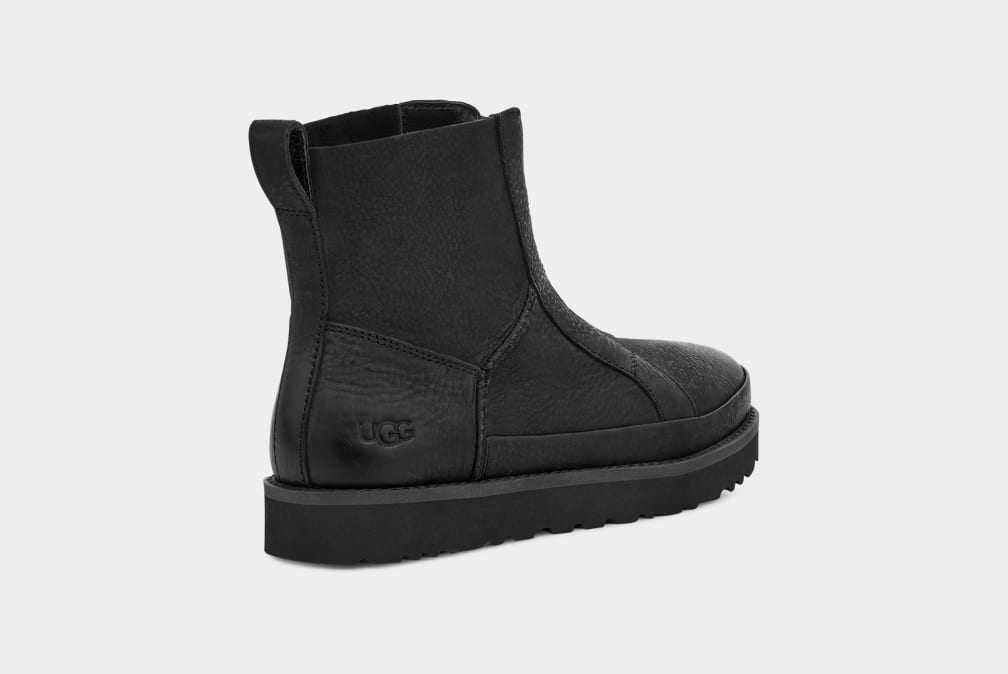 Botas Ugg Deconstructed Front Zip Mujer Negras | Argentina QNLIOZU-32