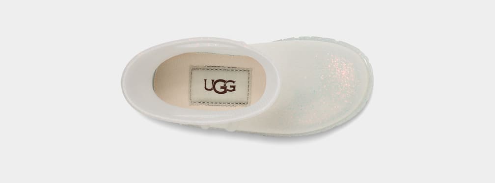 Botas Ugg Drizlita Glitter Niños Blancas | Argentina EISWYDT-57