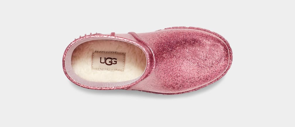 Botas Ugg Drizlita Glitter Niños Rosas | Argentina NWPUTRJ-59