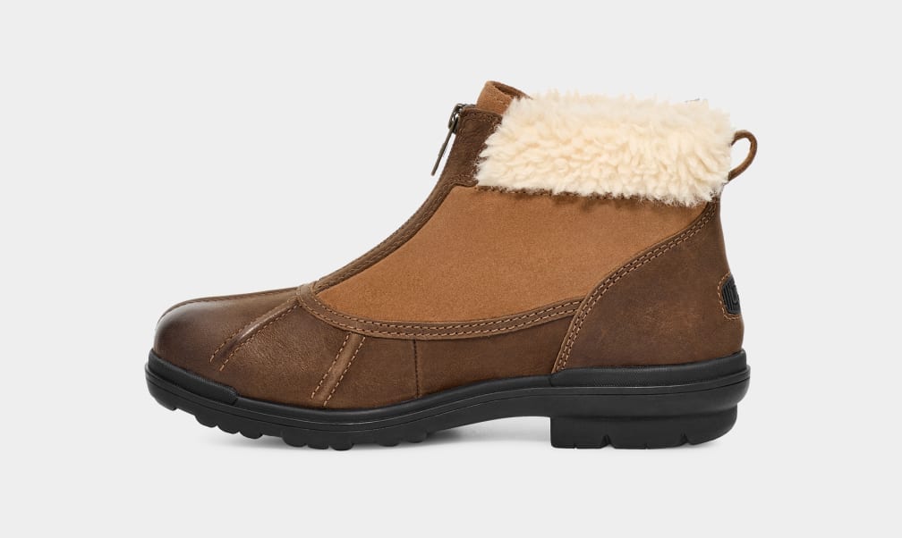 Botas Ugg Hapsburg Zip Mujer Marrones | Argentina KSHCDWZ-57