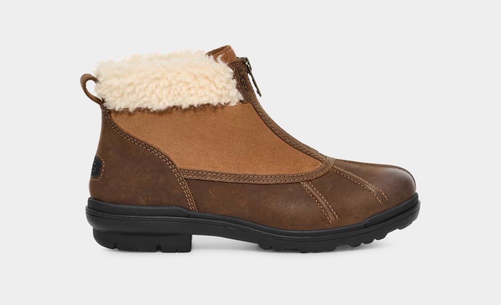 Botas Ugg Hapsburg Zip Mujer Marrones | Argentina KSHCDWZ-57