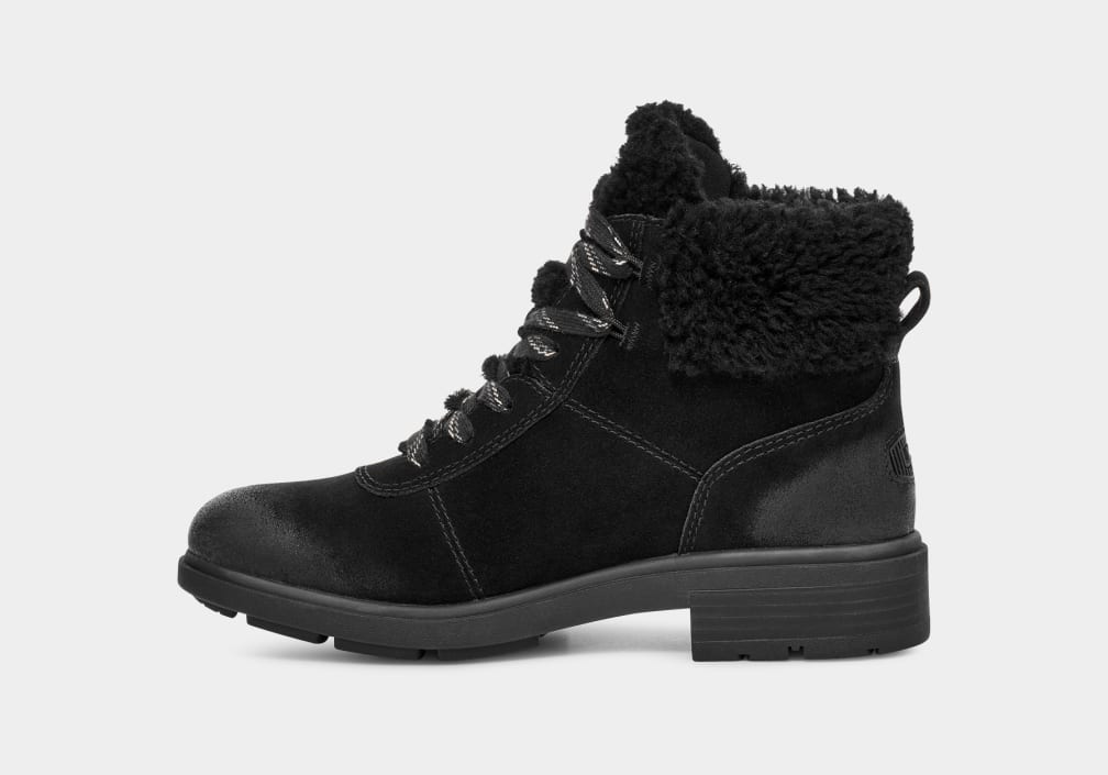 Botas Ugg Harrison Cozy Lace Mujer Negras | Argentina SVMFGEZ-93