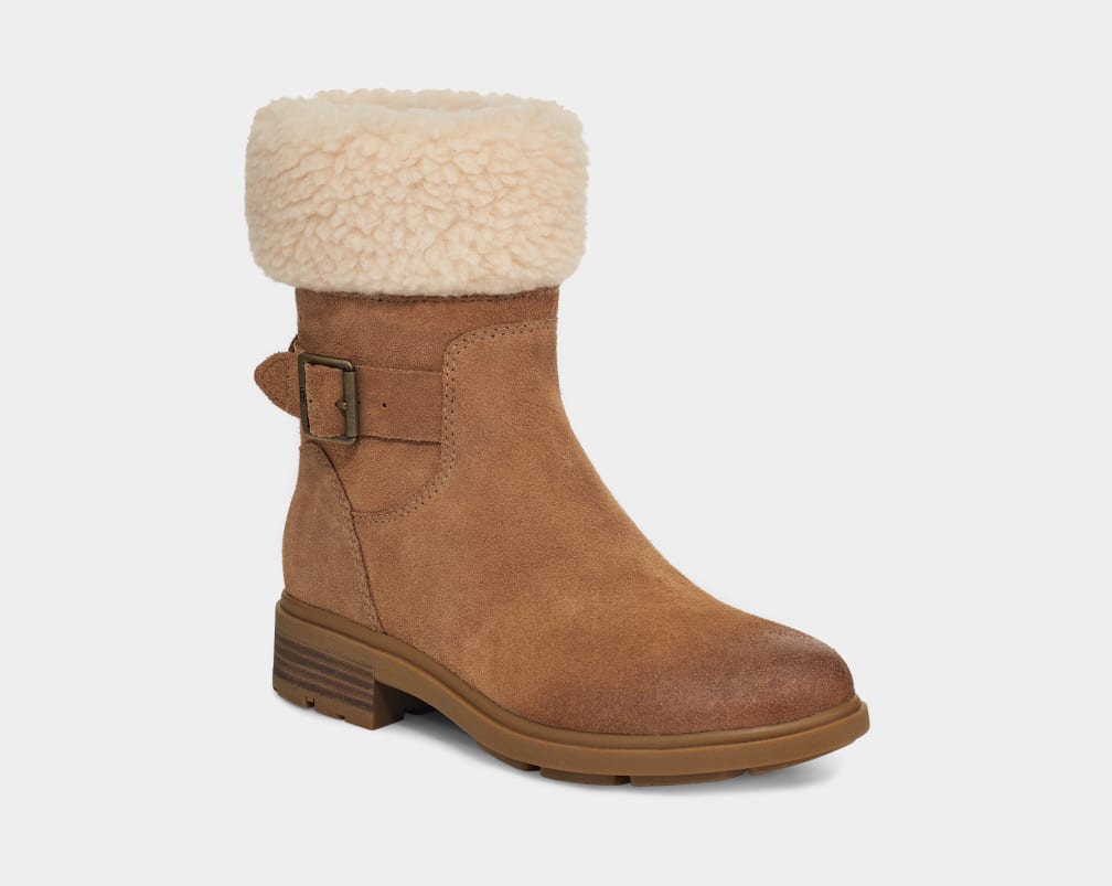 Botas Ugg Harrison Cuff Mujer Marrones | Argentina LBVCKAU-31