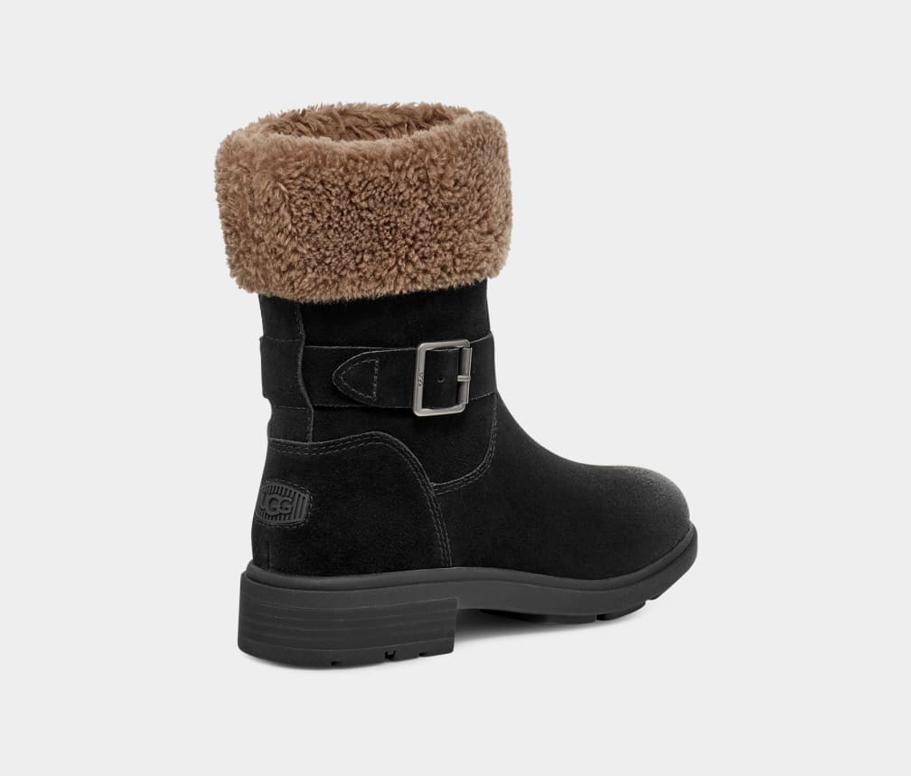 Botas Ugg Harrison Cuff Mujer Negras | Argentina KWOQVFD-17