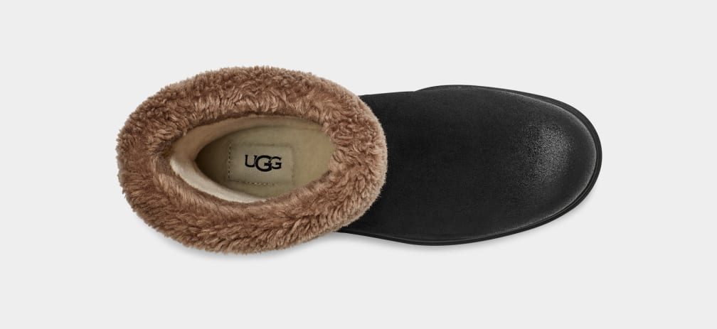 Botas Ugg Harrison Cuff Mujer Negras | Argentina KWOQVFD-17