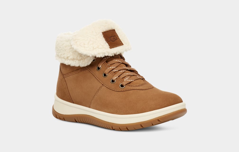 Botas Ugg Lakesider Mid Lace Up Mujer Marrones | Argentina VMLYSOU-54