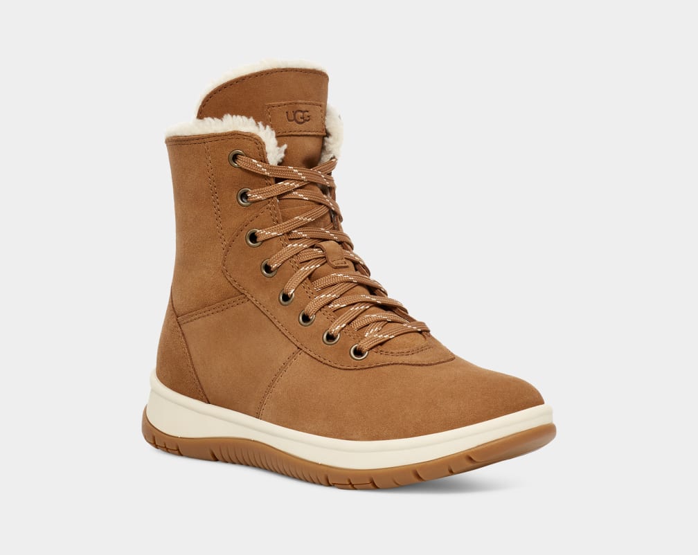 Botas Ugg Lakesider Mid Lace Up Mujer Marrones | Argentina VMLYSOU-54