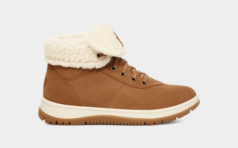 Botas Ugg Lakesider Mid Lace Up Mujer Marrones | Argentina VMLYSOU-54