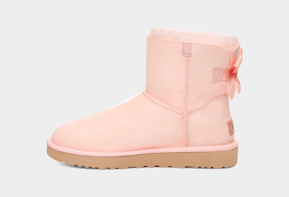 Botas Ugg Mini Bailey Bow II Mujer Rosas | Argentina TCKNAUZ-97