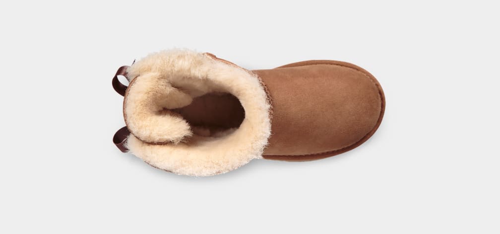 Botas Ugg Mini Bailey Bow II Niños Marrones | Argentina TNKYHLF-91