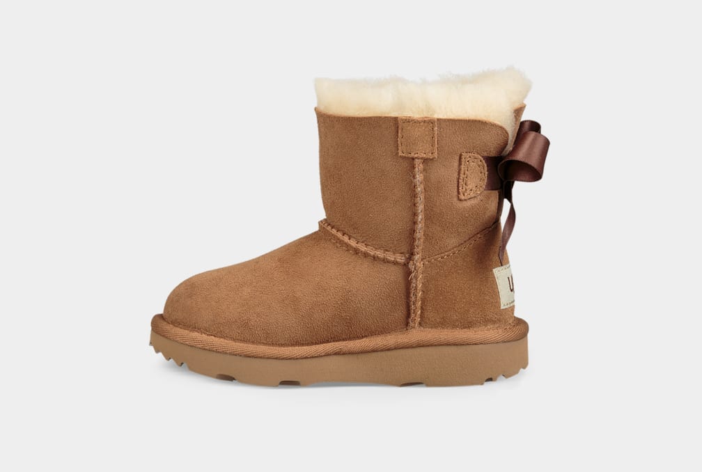 Botas Ugg Mini Bailey Bow II Niños Marrones | Argentina OXNBSIK-93