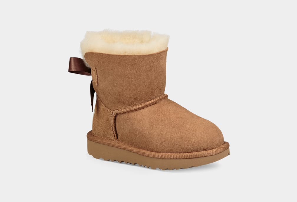 Botas Ugg Mini Bailey Bow II Niños Marrones | Argentina OXNBSIK-93