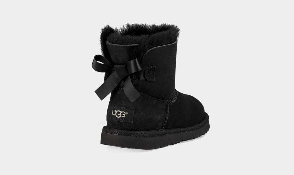 Botas Ugg Mini Bailey Bow II Niños Negras | Argentina UEHLKSM-29