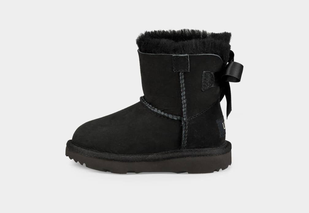 Botas Ugg Mini Bailey Bow II Niños Negras | Argentina OEFKMDH-71