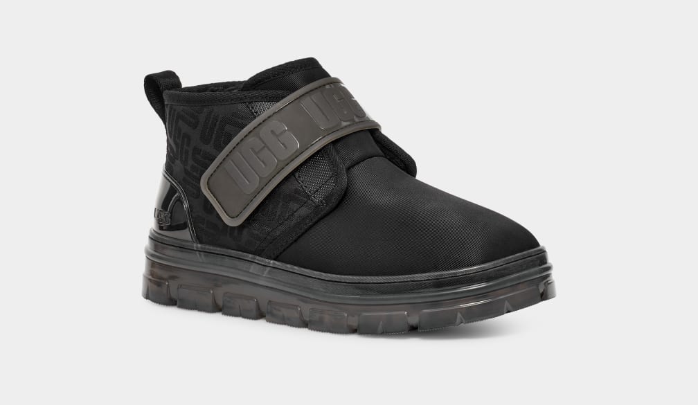 Botas Ugg Neumel Graphic Monogram Mujer Negras | Argentina FYHAMET-57