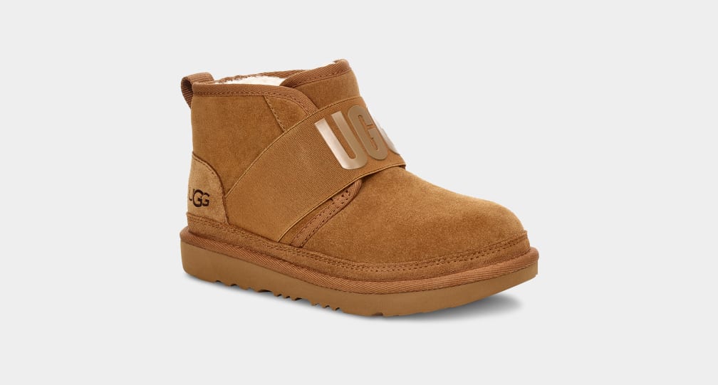 Botas Ugg Neumel II Graphic Niños Marrones | Argentina QFKIEHO-50