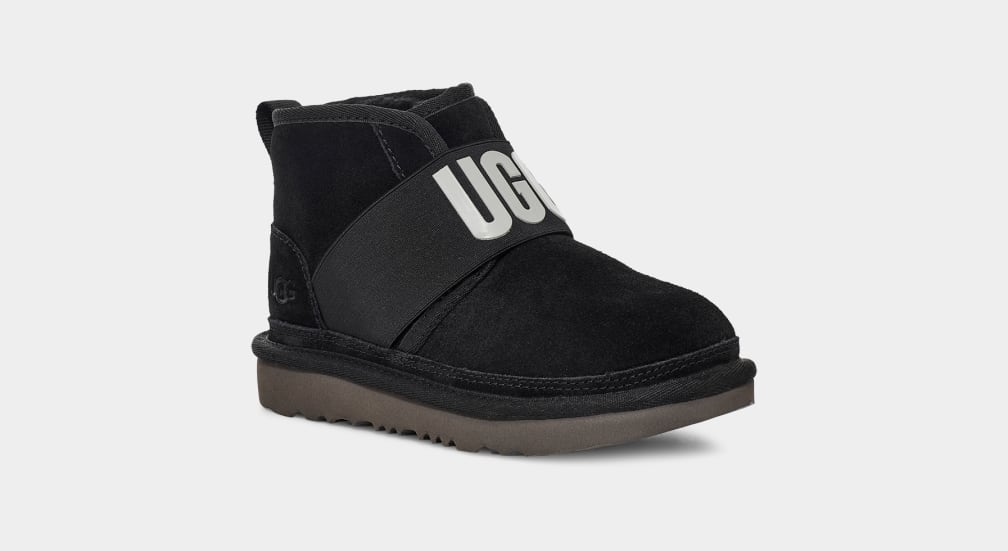 Botas Ugg Neumel II Graphic Niños Negras | Argentina VSNWHAI-30