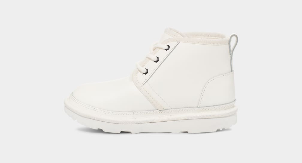 Botas Ugg Neumel II Leather Niños Blancas | Argentina BAZRNLS-75