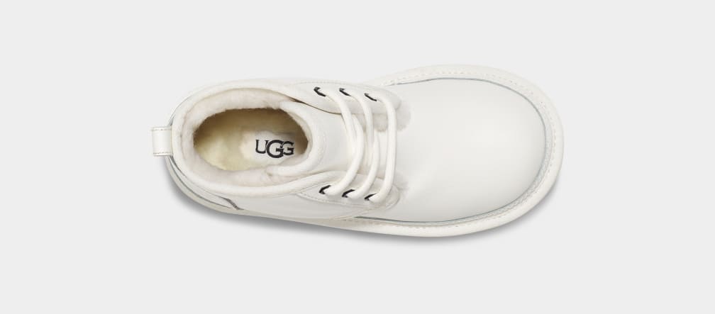 Botas Ugg Neumel II Leather Niños Blancas | Argentina BAZRNLS-75