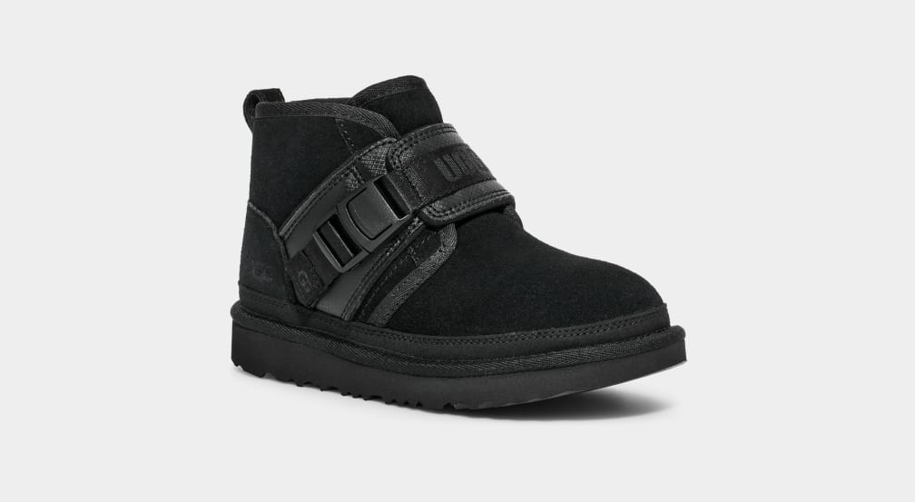 Botas Ugg Neumel Snapback Niños Negras | Argentina IBNHURA-98