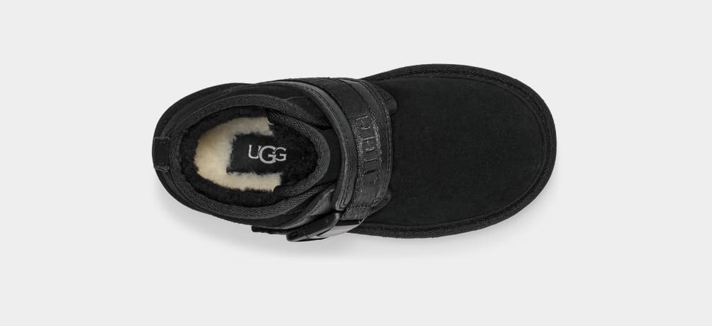 Botas Ugg Neumel Snapback Niños Negras | Argentina IBNHURA-98