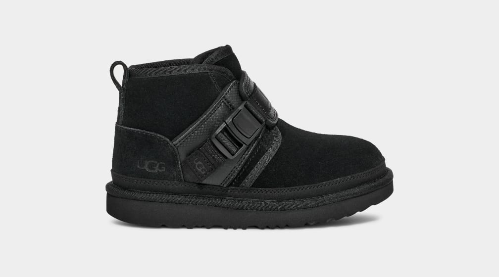 Botas Ugg Neumel Snapback Niños Negras | Argentina IBNHURA-98