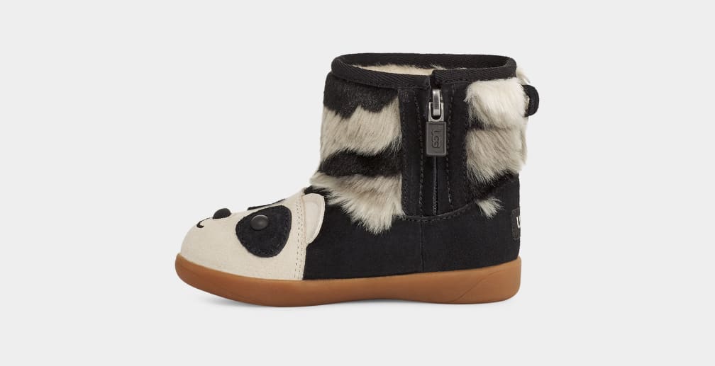 Botas Ugg Panda Stuffie Niños Negras | Argentina VFQURSD-53