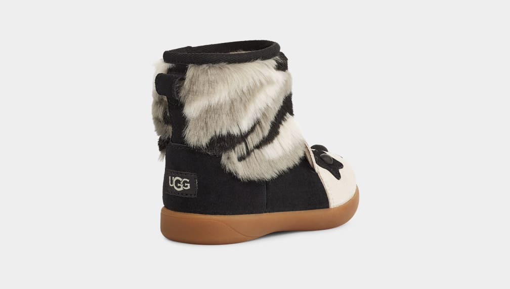 Botas Ugg Panda Stuffie Niños Negras | Argentina VFQURSD-53