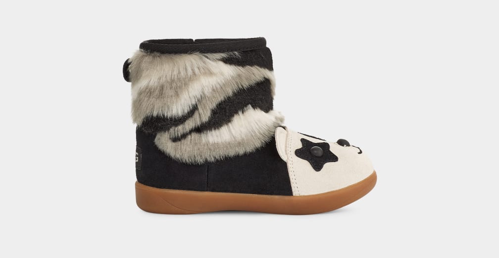 Botas Ugg Panda Stuffie Niños Negras | Argentina VFQURSD-53