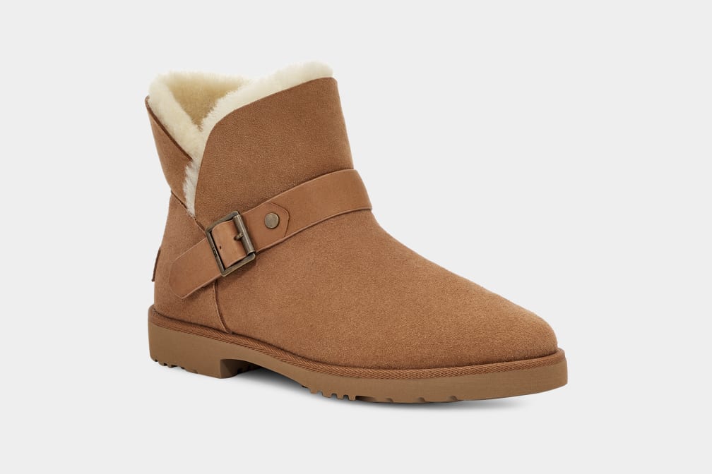 Botas Ugg Romely Buckle Mujer Marrones | Argentina HTUCYNG-09