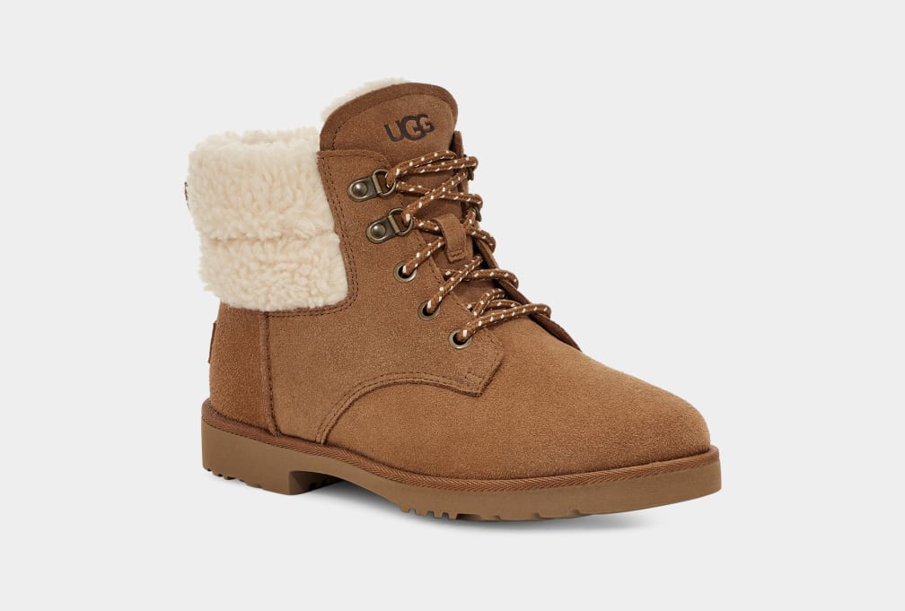 Botas Ugg Romely Heritage Lace Mujer Marrones | Argentina BRIYAZN-71