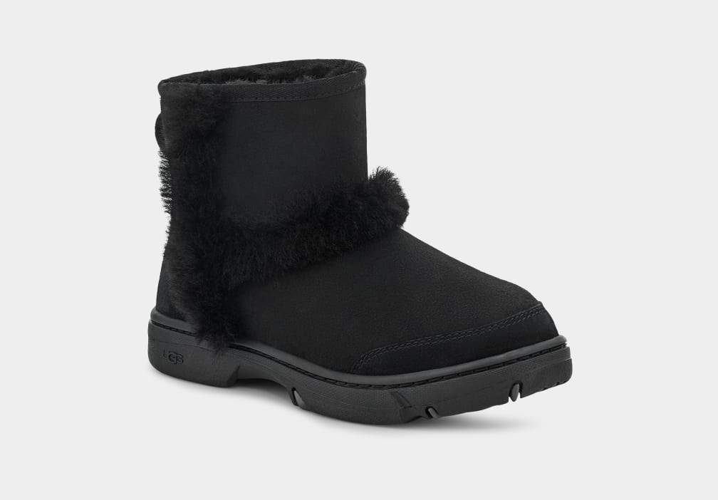 Botas Ugg Sunburst Mini Mujer Negras | Argentina OIAYZGU-46