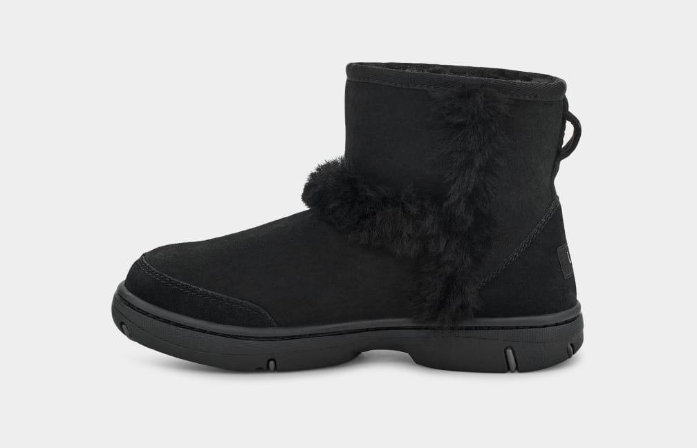 Botas Ugg Sunburst Mini Mujer Negras | Argentina OIAYZGU-46