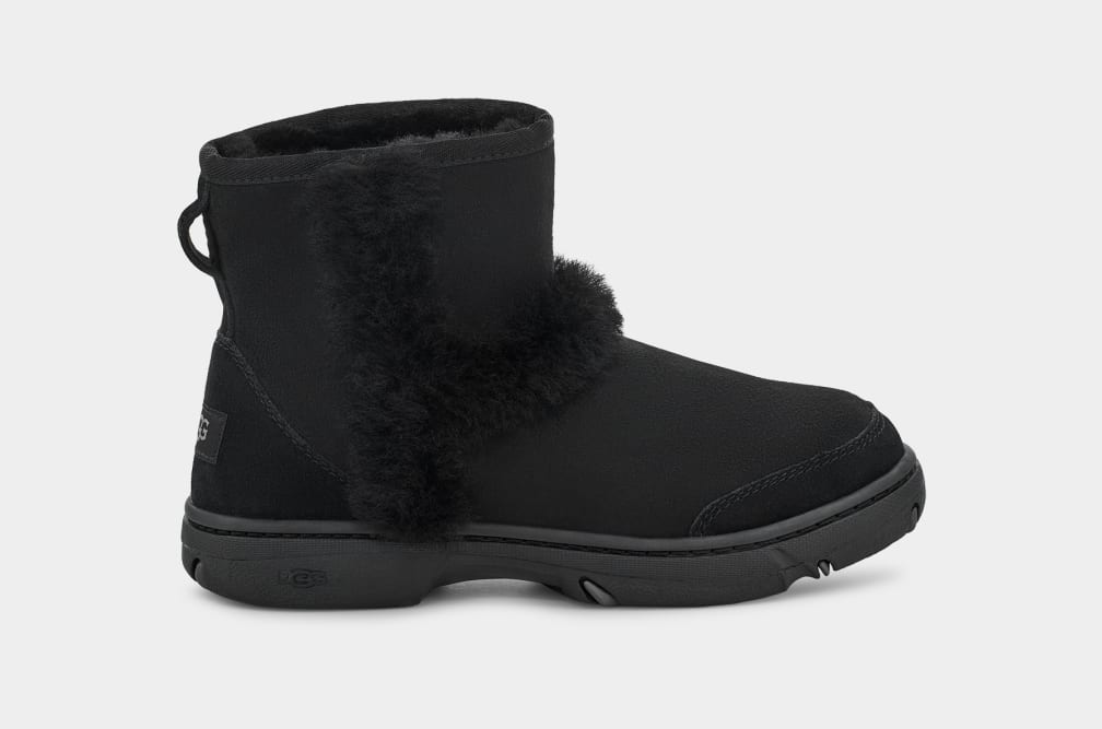 Botas Ugg Sunburst Mini Mujer Negras | Argentina OIAYZGU-46