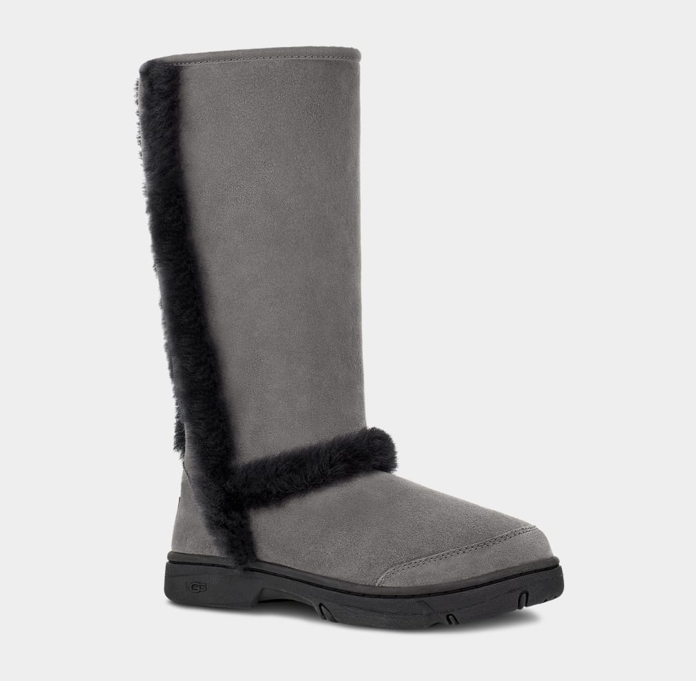 Botas Ugg Sunburst Tall Mujer Gris Negras | Argentina EMRBDXS-03