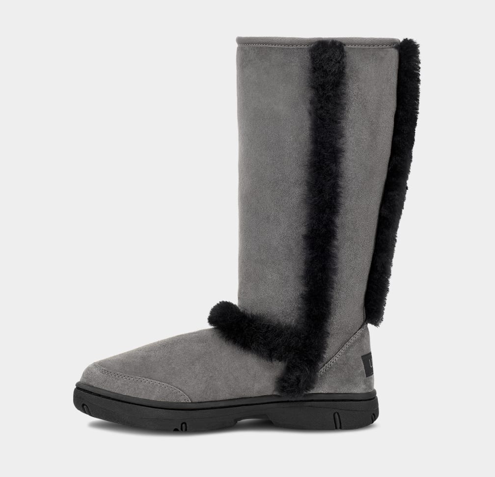 Botas Ugg Sunburst Tall Mujer Gris Negras | Argentina EMRBDXS-03