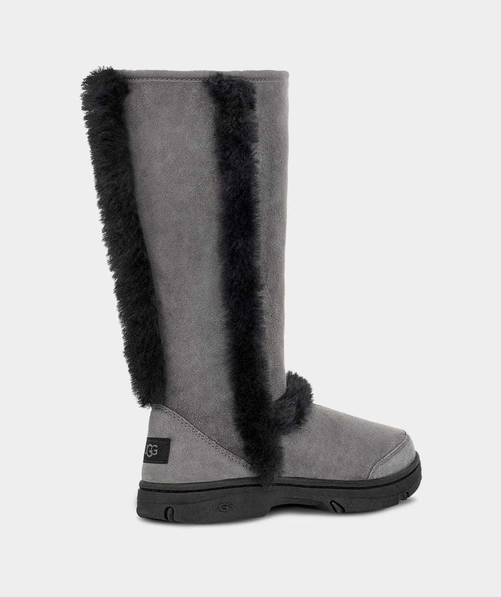 Botas Ugg Sunburst Tall Mujer Gris Negras | Argentina EMRBDXS-03