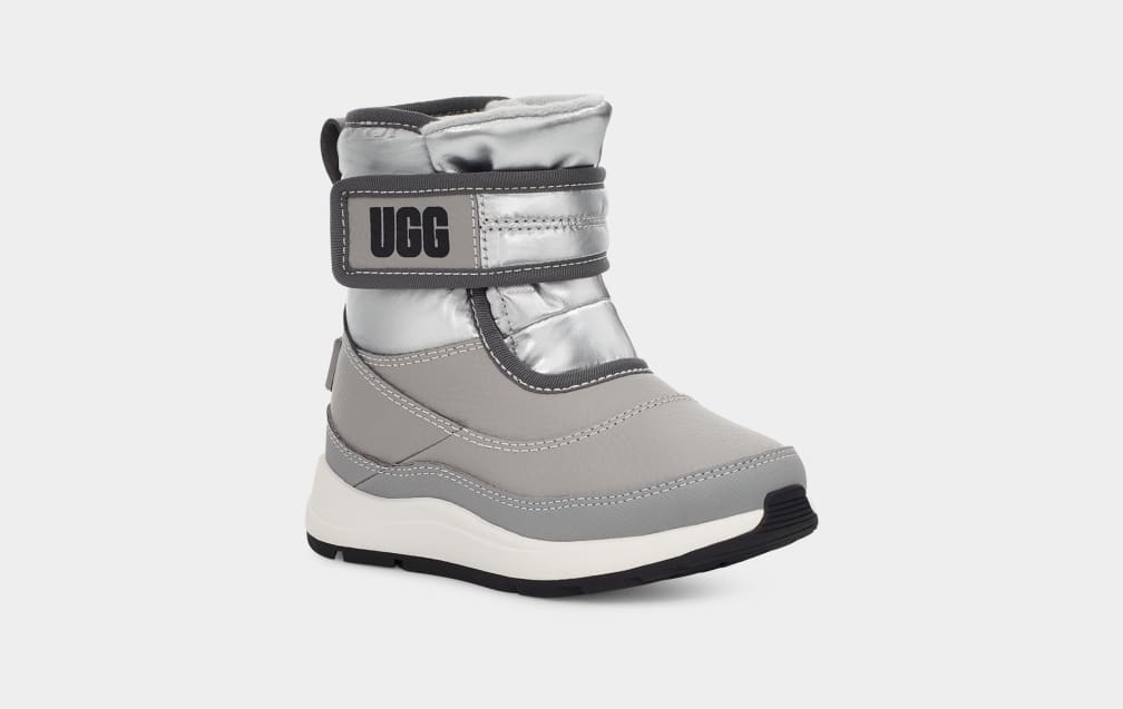 Botas Ugg Taney Weather Metallic Niños Plateadas | Argentina ZRAKGBU-42