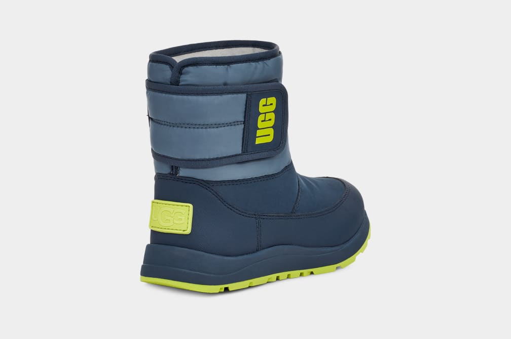 Botas Ugg Toty Weather Niños Azules | Argentina UKFPAJR-17