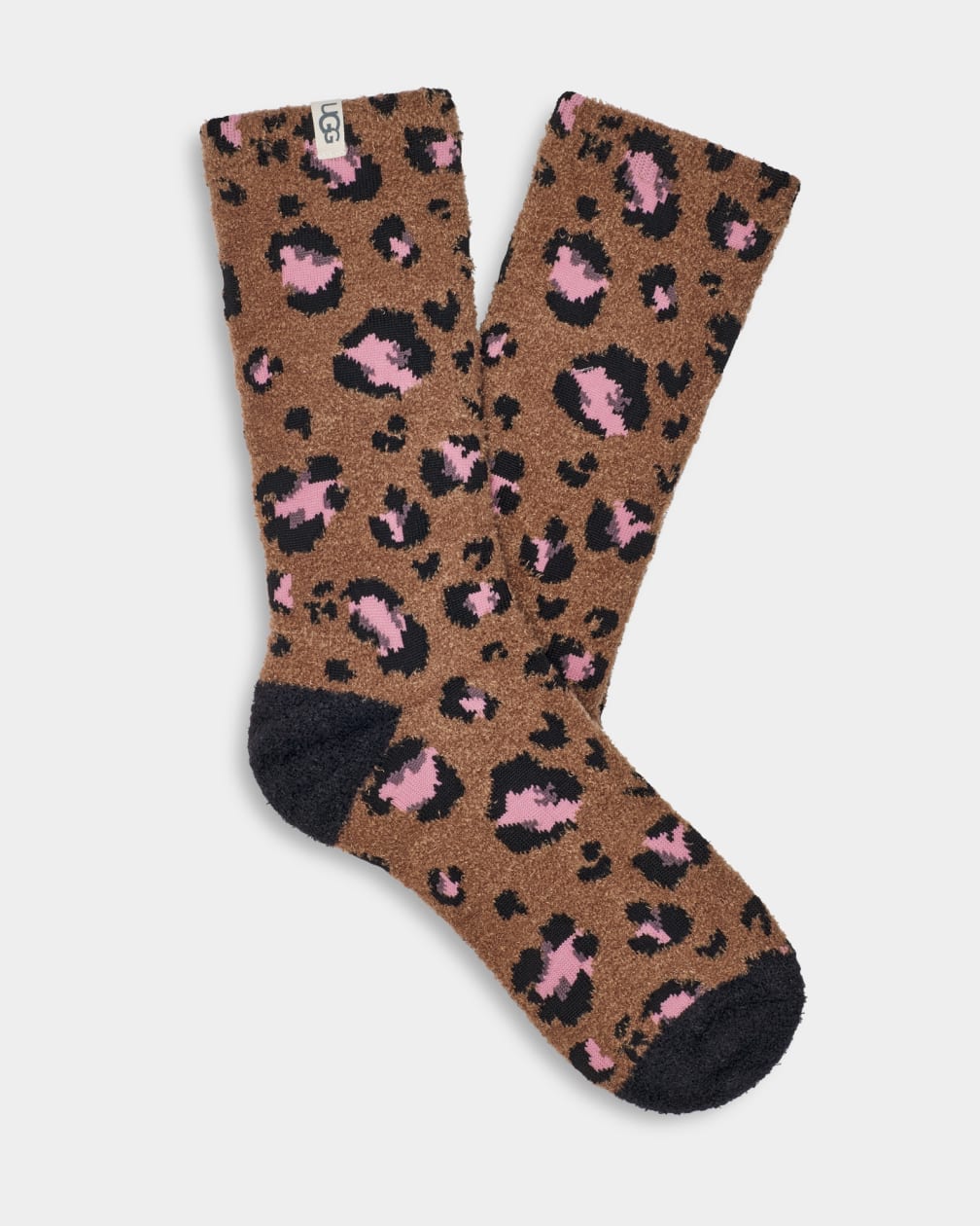 Calcetines Ugg Leslie Graphic Crew Mujer Leopardo | Argentina ZPBHIUK-68