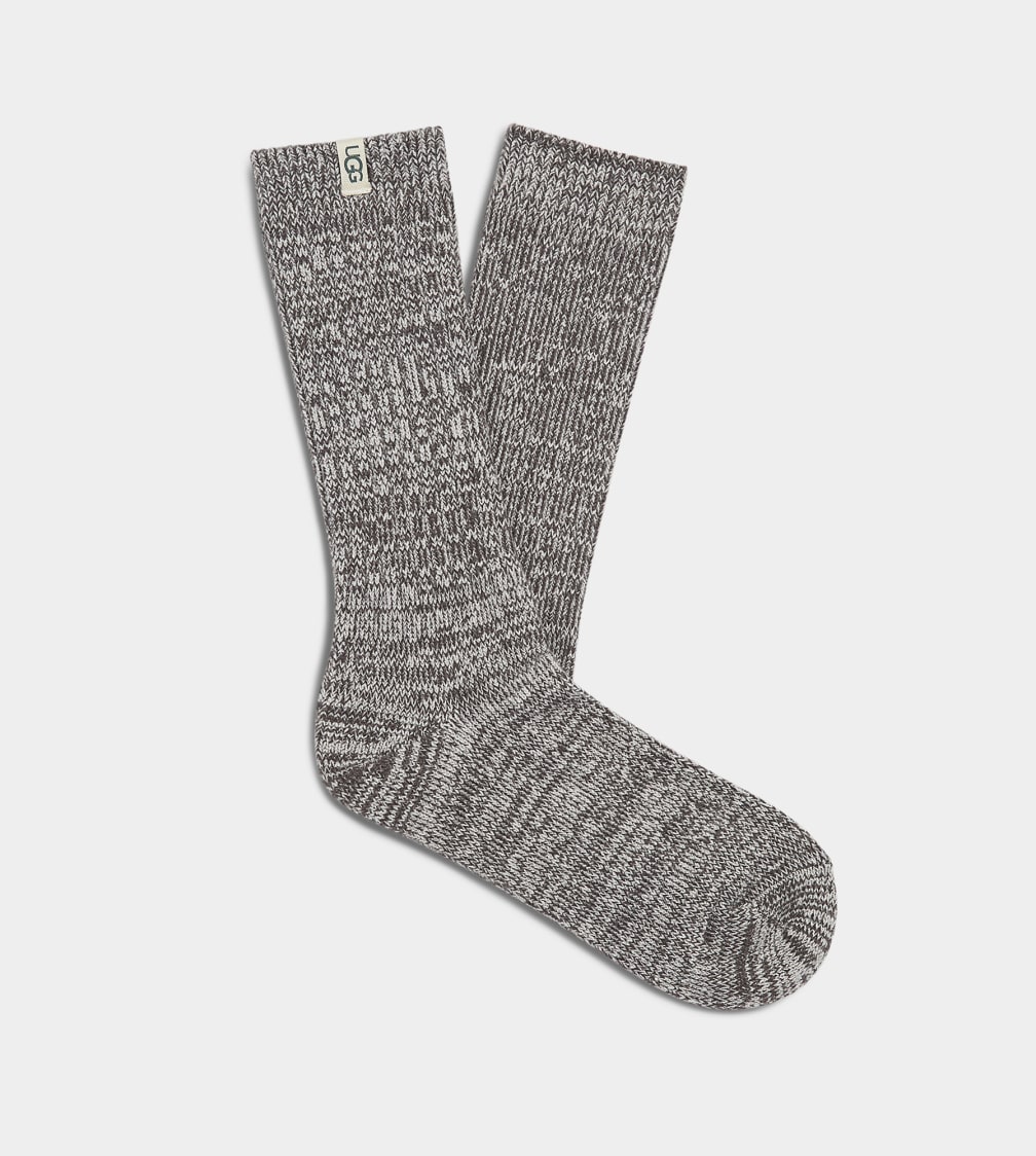 Calcetines Ugg Rib Knit Slouchy Crew Mujer Gris Oscuro | Argentina FEZDISL-69