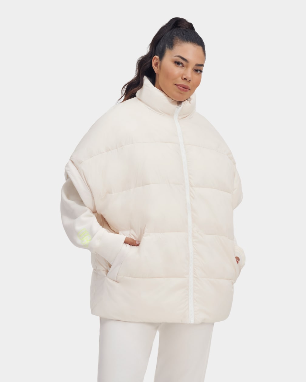 Chaleco Ugg Sydnee Reversible Puffer Mujer Blancas | Argentina UMHJNSB-25